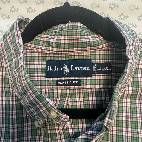 Ralph Lauren Men's Green Plaid Shirt - Picture 7 of 7